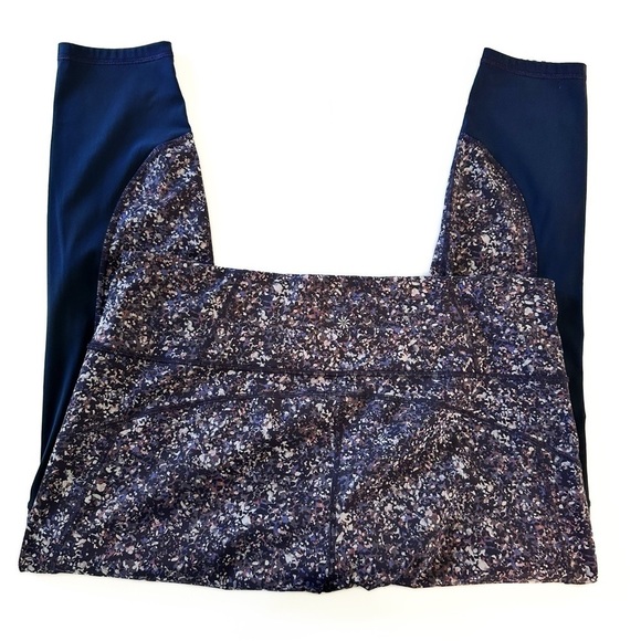 Athleta Leggings Womens 3X Rainier Printed Mesh Tight Purple Blue - Picture 5 of 6